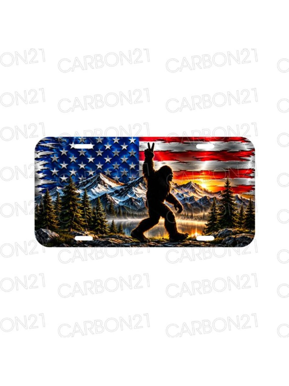 Bigfoot Big Foot Sasquatch USA America Aluminum License Plate CAR SUV Truck NEW